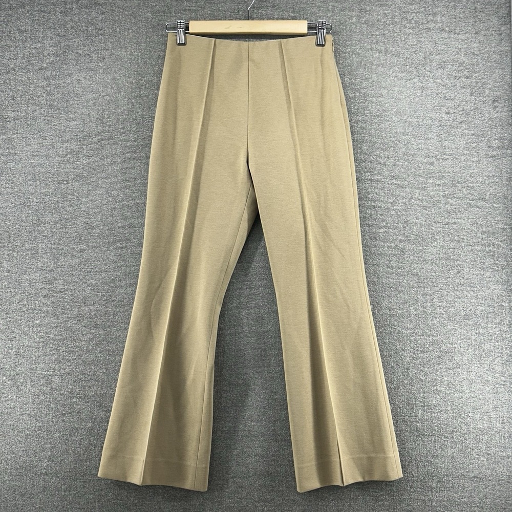 ATM Dress Pants Women Size 4 Khaki Stretch‎ Zip Mid Rise